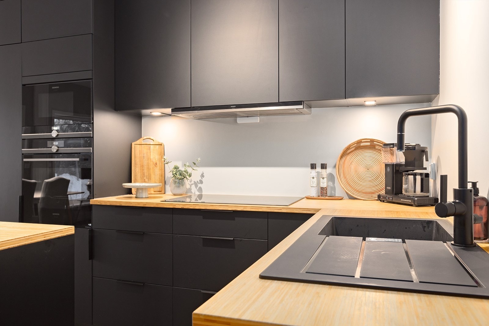 Gjennomført fin stil på kjøkkenet Galleribilde