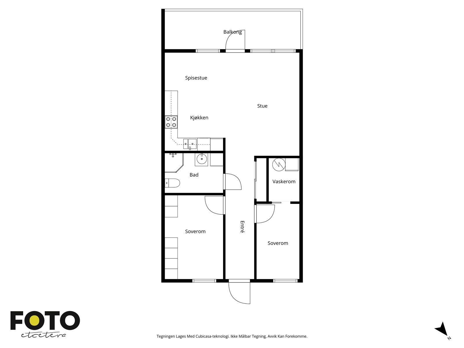 Veiledende plantegning - Ikke målbar Galleribilde