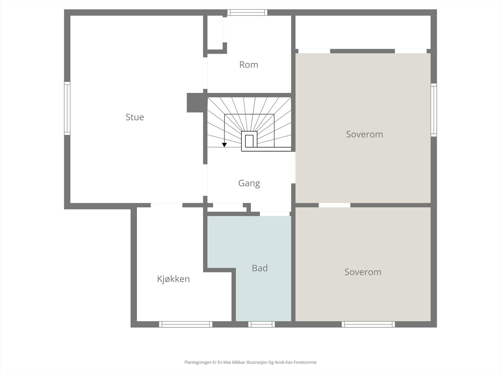 Plantegning (76 A) 2.etg. Galleribilde