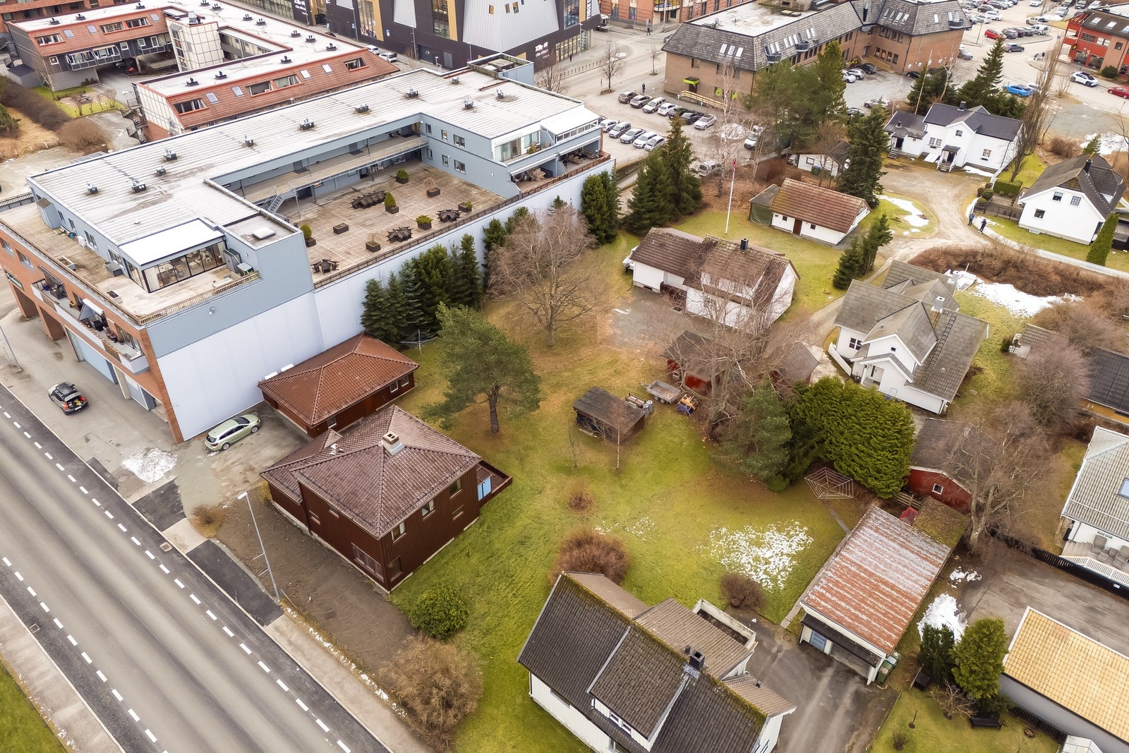 Et kvartal med stort potensial, hvor man bor helt midt i sentrum, men likevel føles kvartalet skjermet. Galleribilde