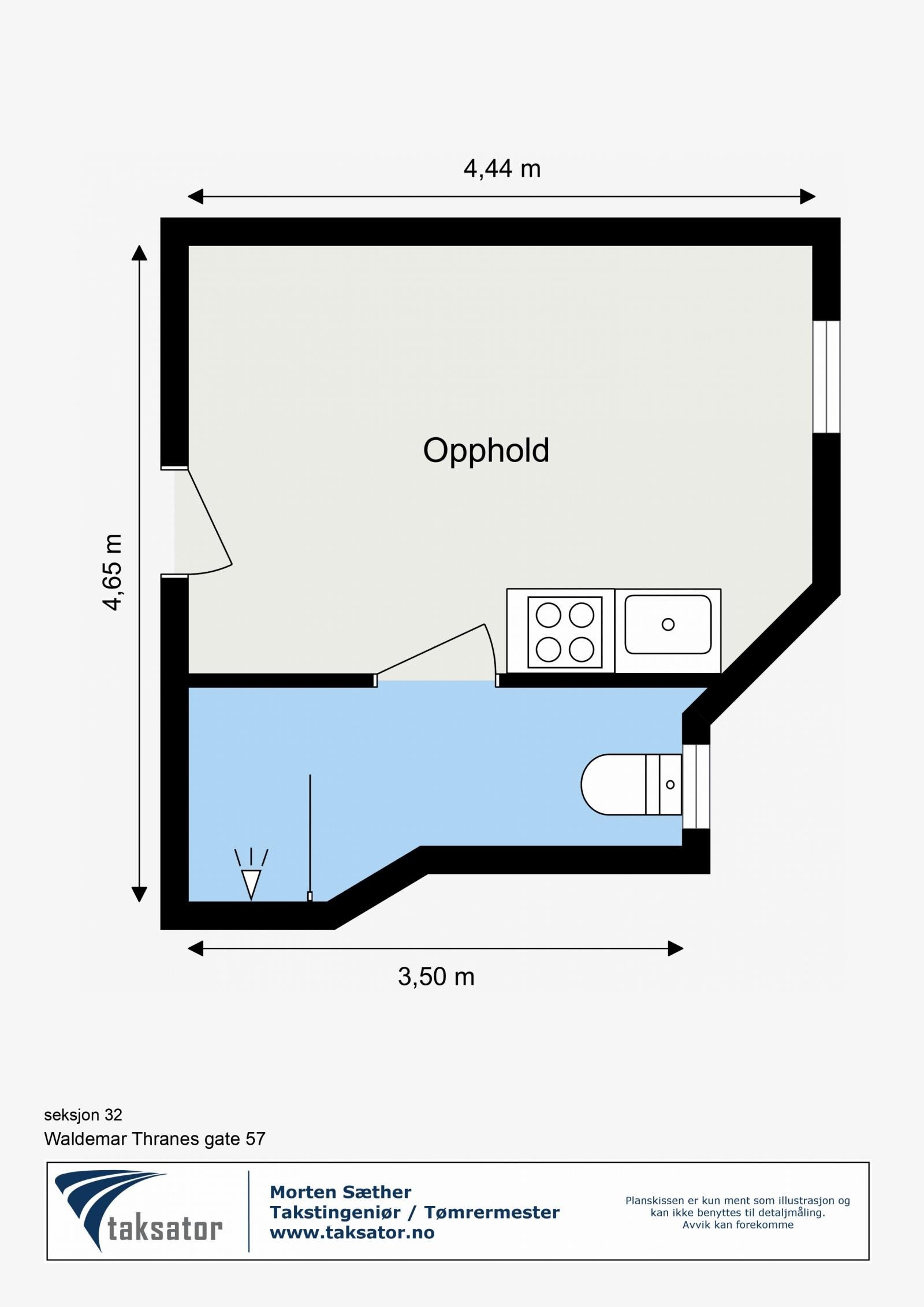 Plantegning - leilighet 209 Galleribilde