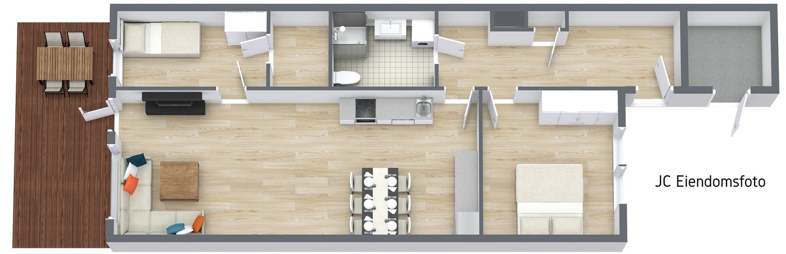 3d plantegning. Galleribilde
