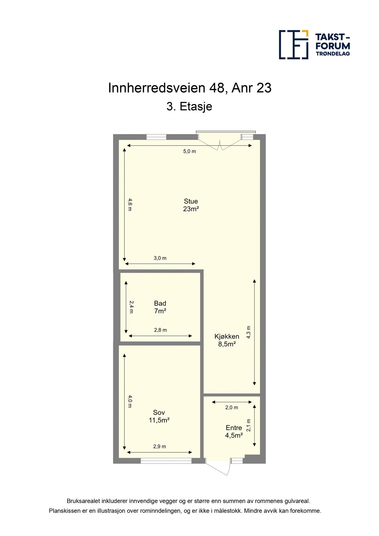 Plantegning - 3. etasje Galleribilde