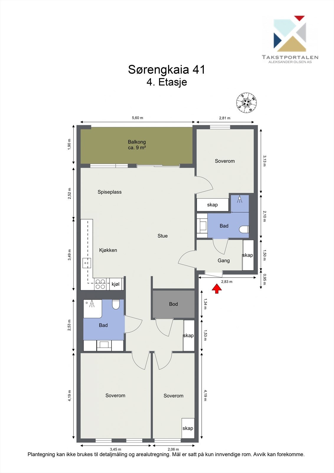 Plantegning. Galleribilde