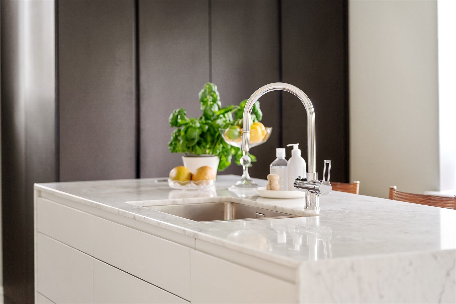 Marmor benkeplate Galleribilde