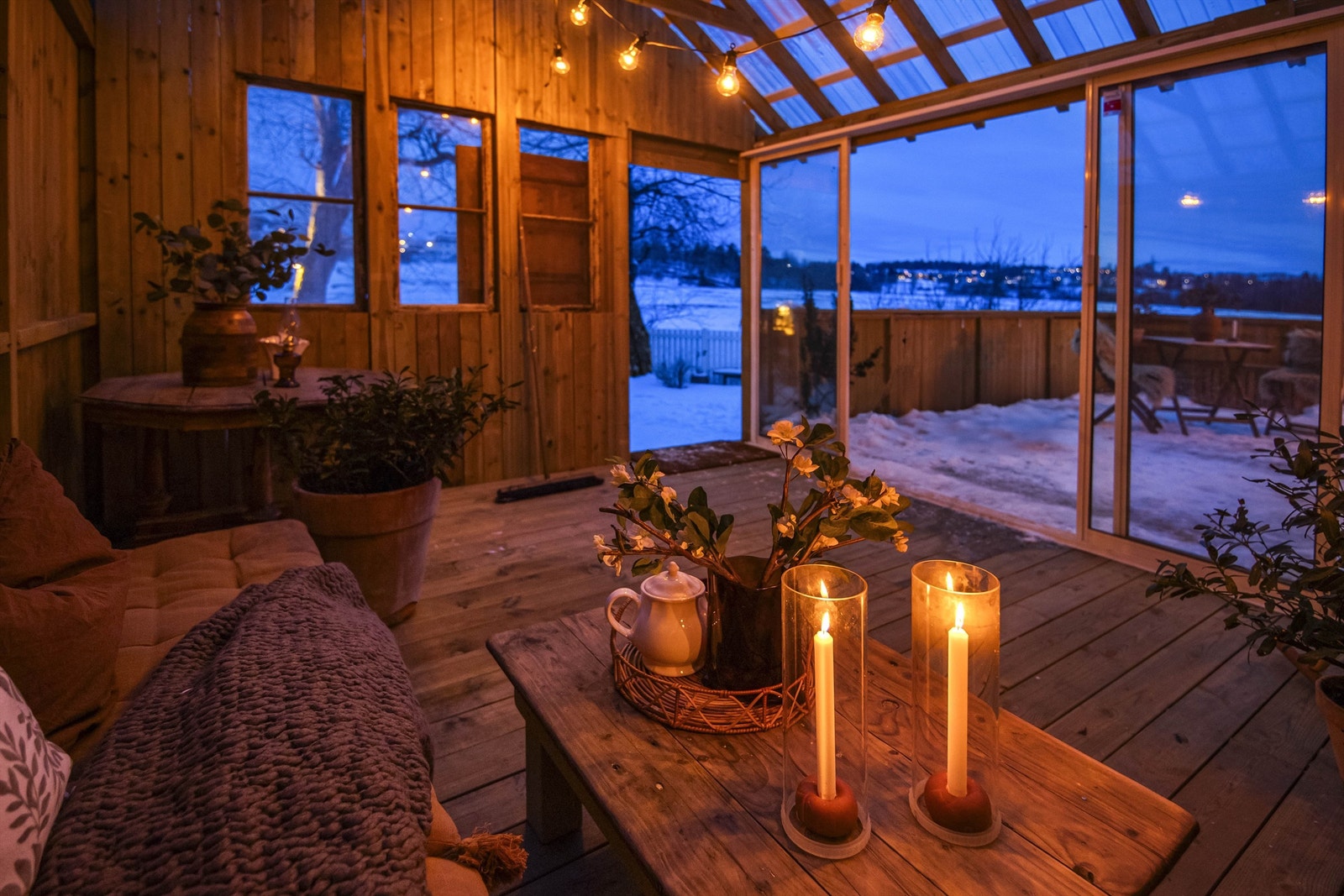 Her kan årstidene nytes i le fra vær og vind Galleribilde