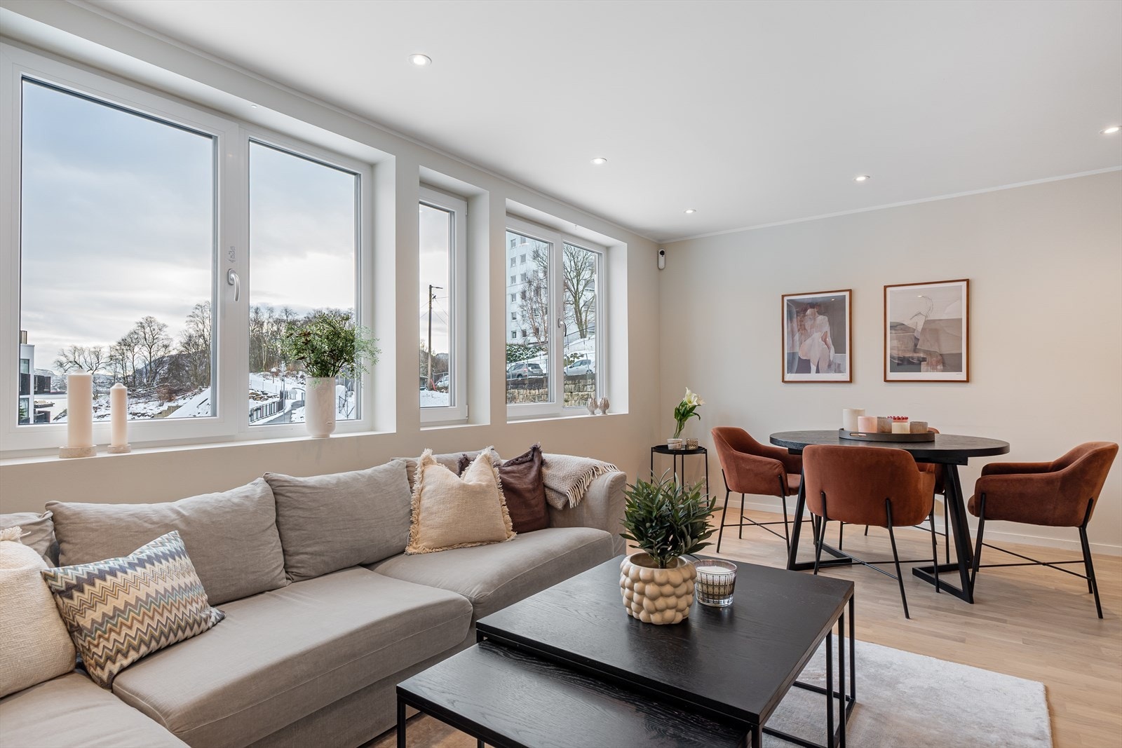 Det er plass til variert møblering og naturlige soner. Galleribilde