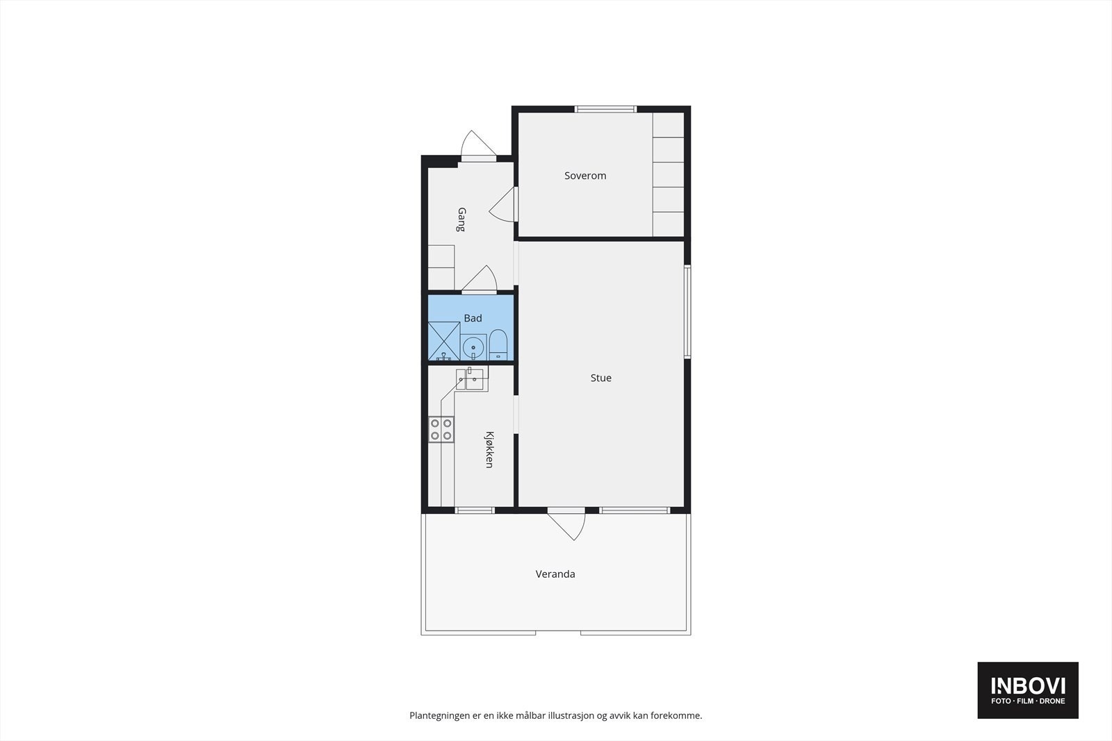 Plantegning for leiligheten. Galleribilde