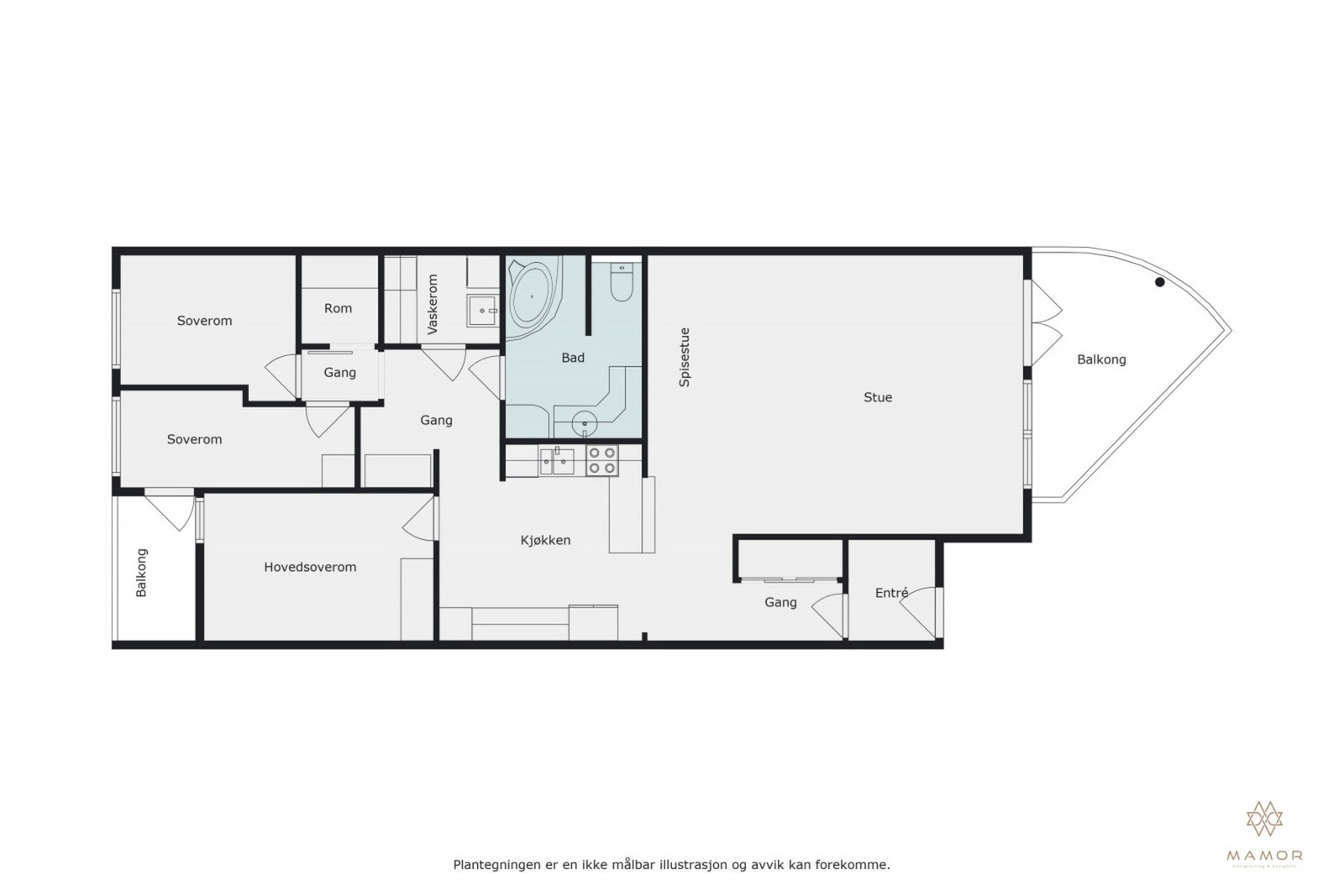 Plantegning 3.etasje Galleribilde