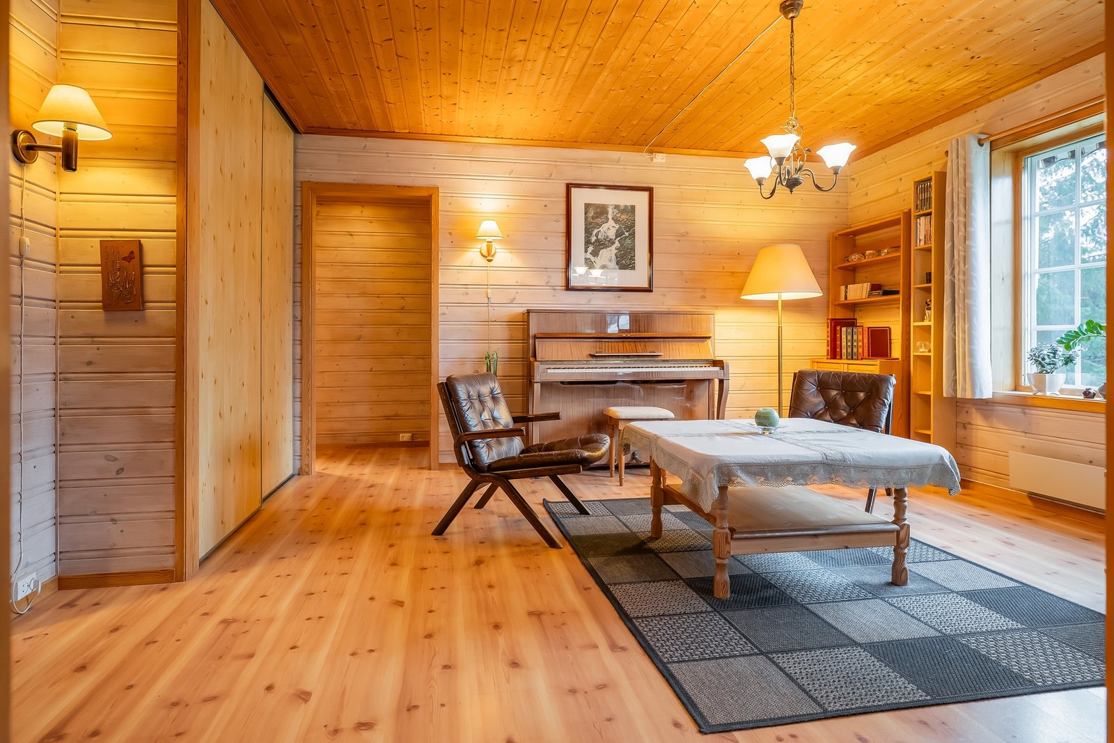 I hovedetasjen er det oppdelt med 3 stuer + kjøkken. I tillegg til soverom, bad og gang. Galleribilde