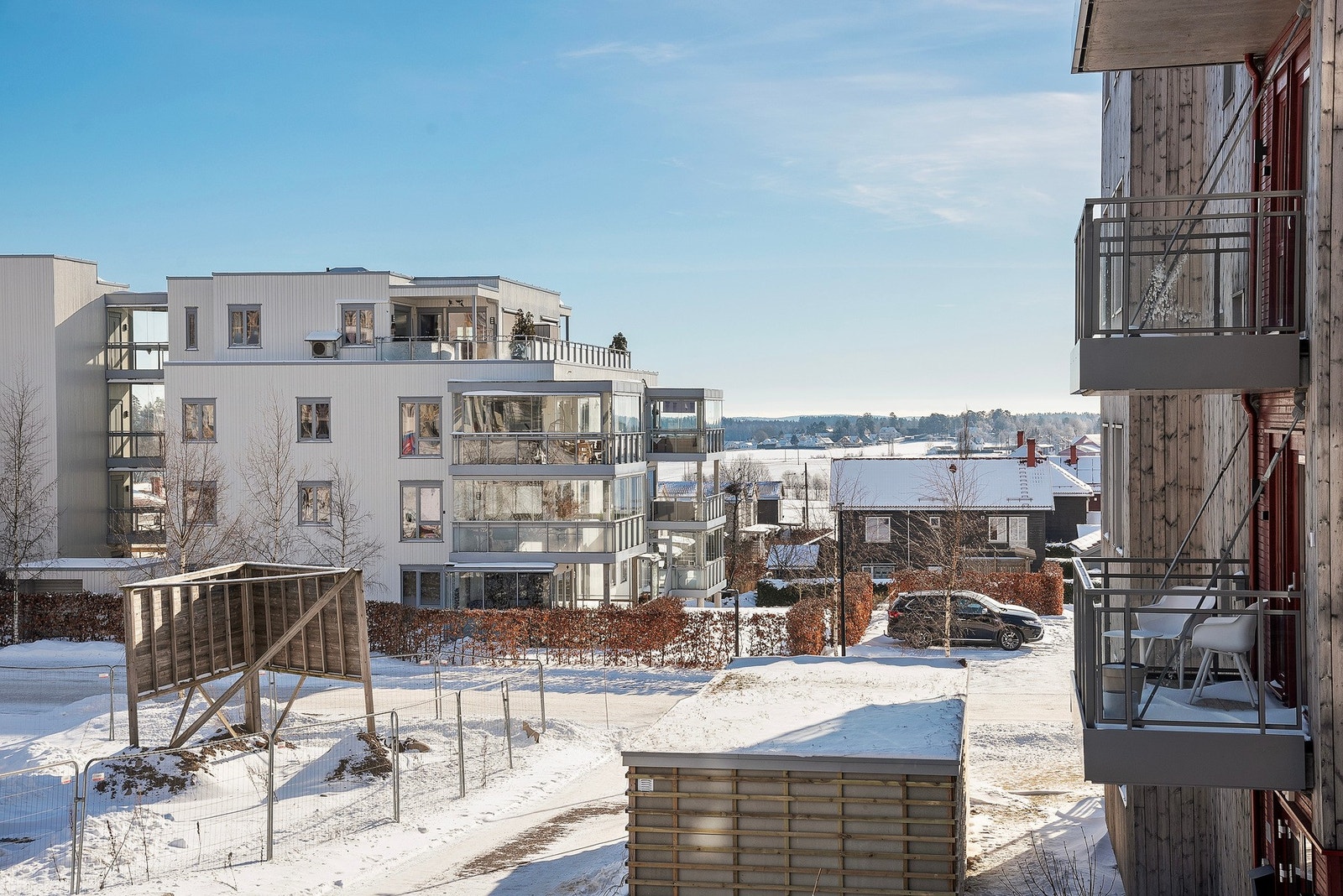 Borettslaget består av 2 boligblokker og totalt 28 leiligheter Galleribilde