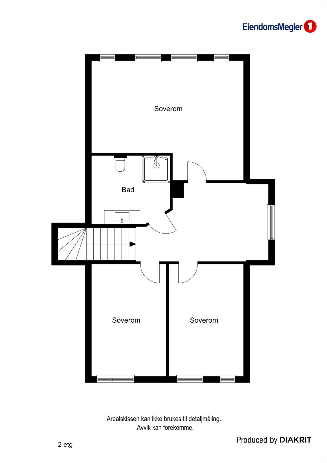 Plantegning loft. Galleribilde