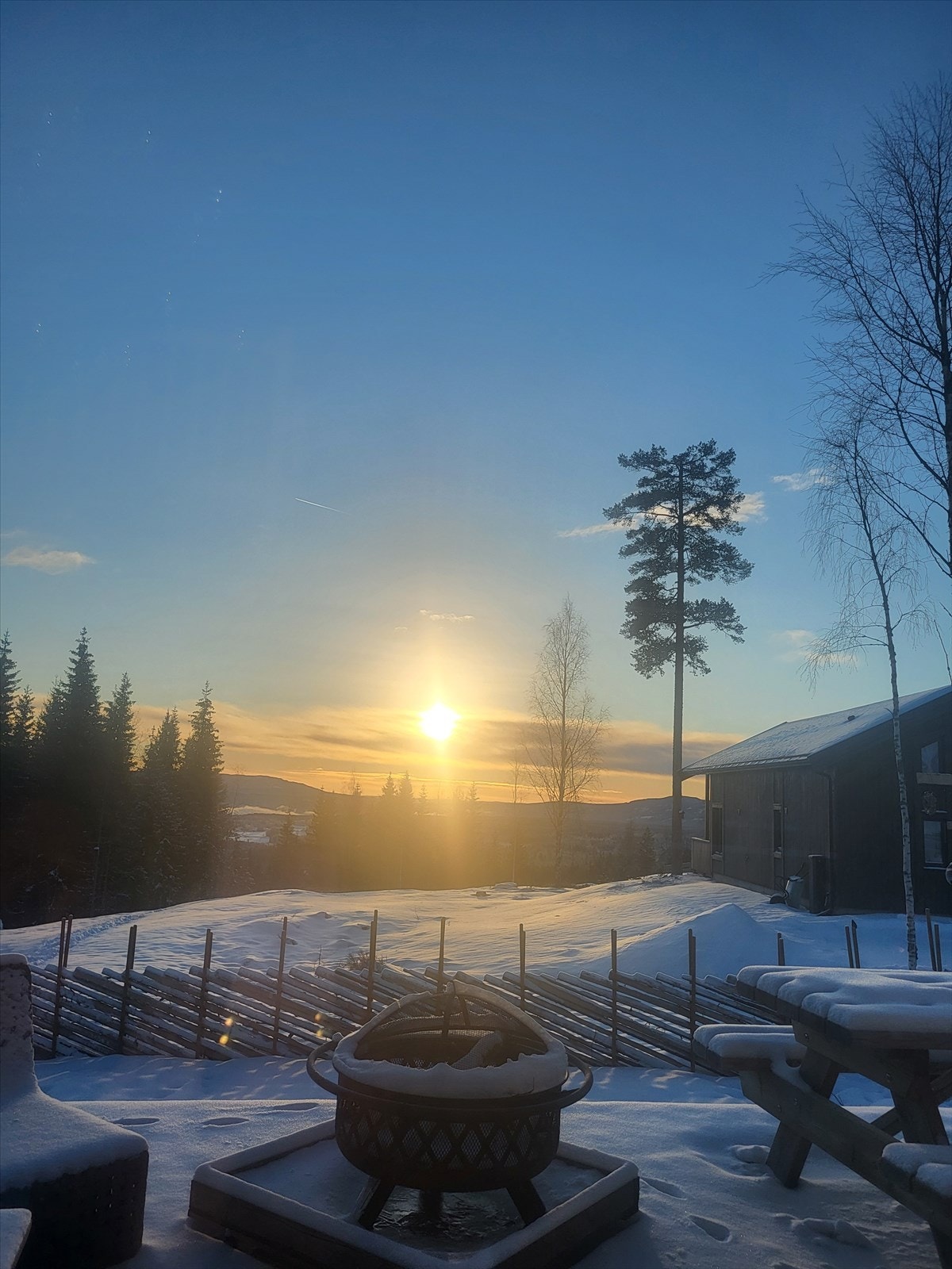 Utsikt vinter Galleribilde