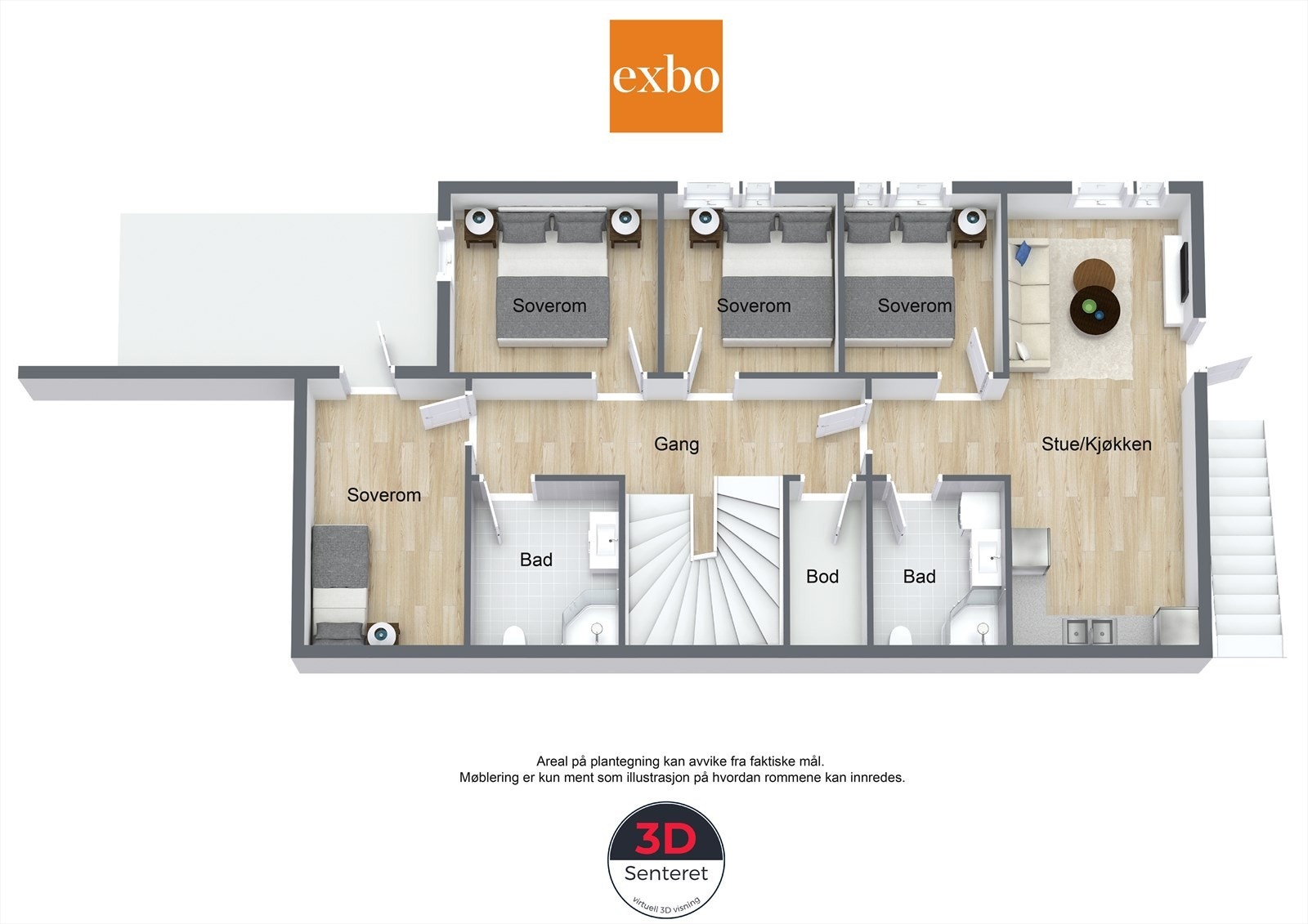 Plantegning underetasje Galleribilde