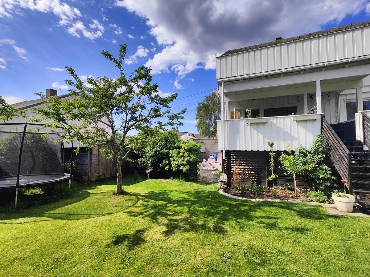 Bed med Epletre, plommetre og jordbær Galleribilde