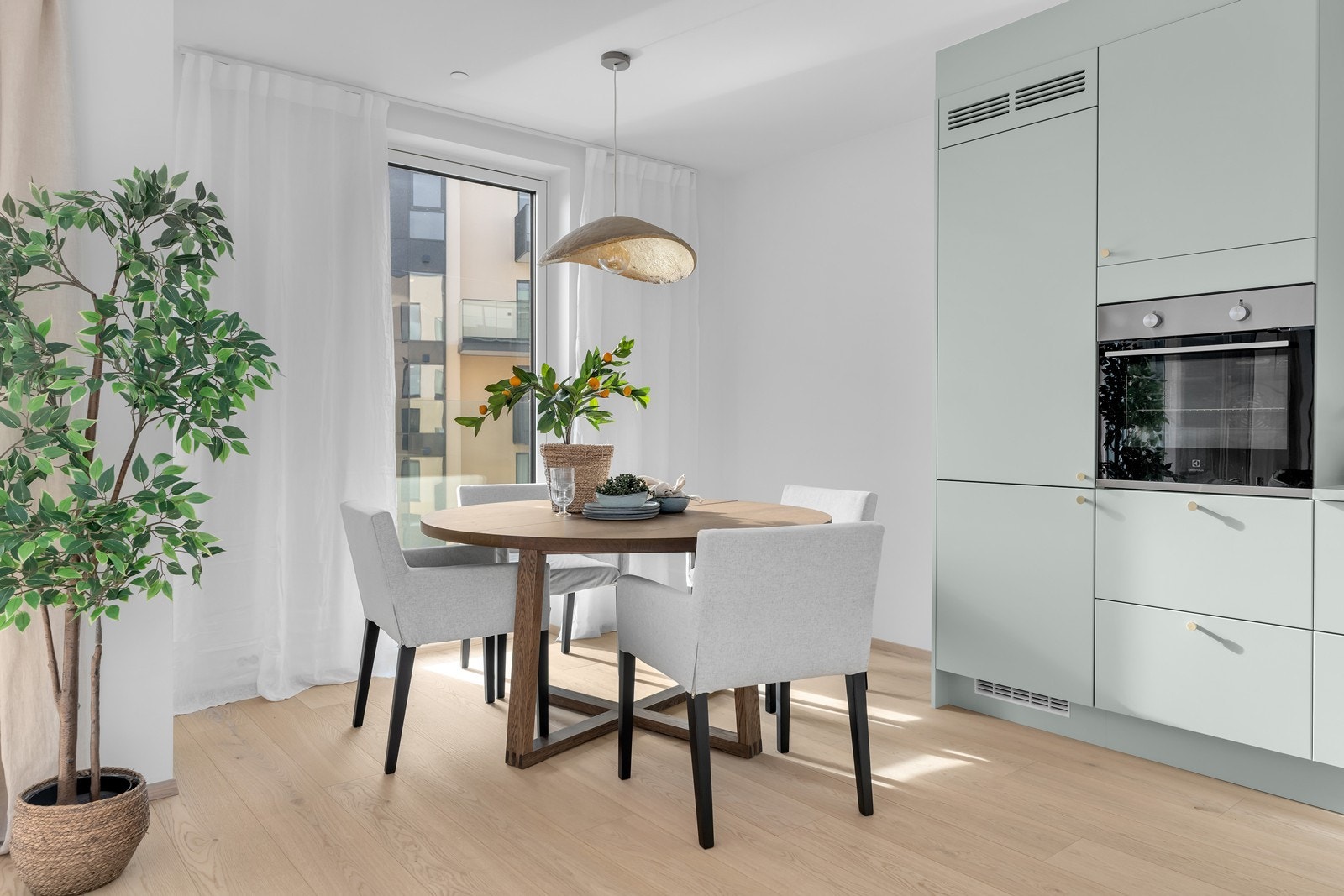 Nydelig spiseområdet. Galleribilde