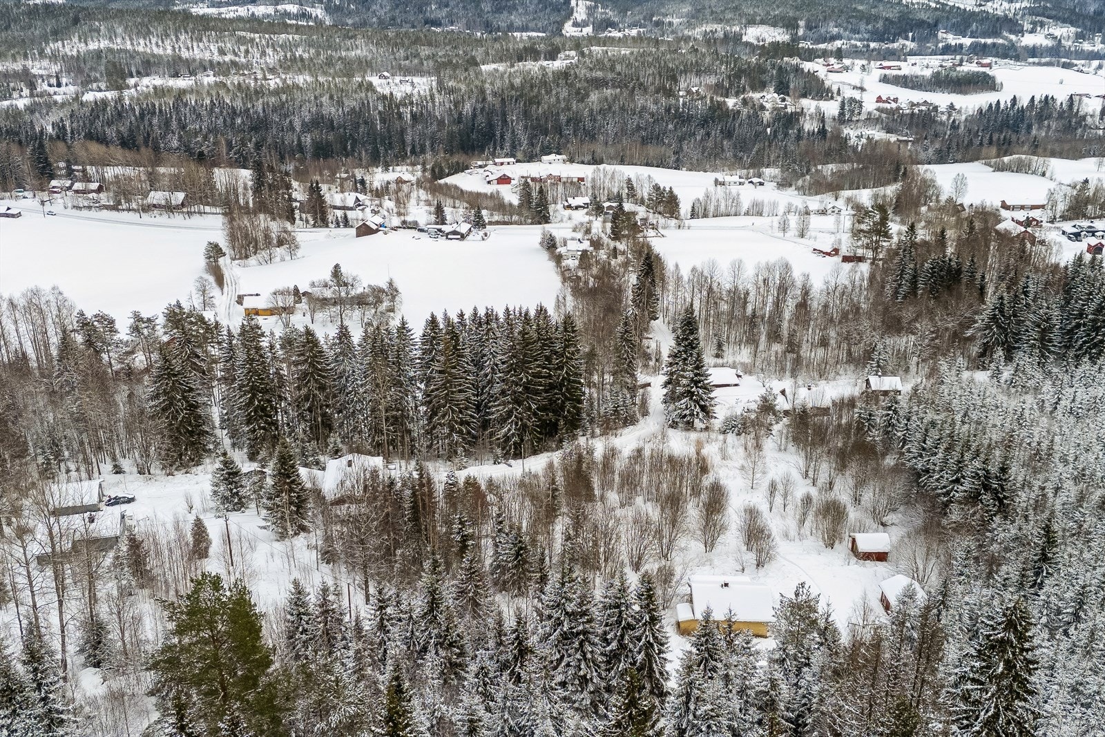 Området byr på landlig og spredt bebyggelse. Galleribilde
