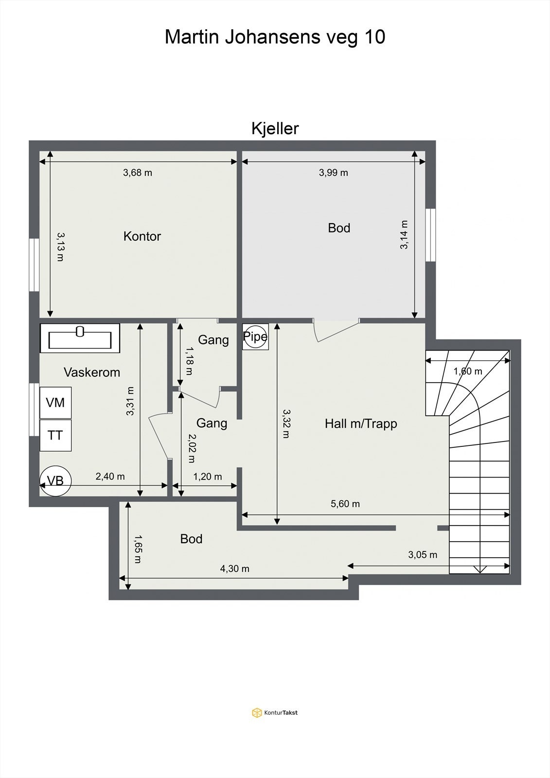 Plantegning kjeller. Galleribilde
