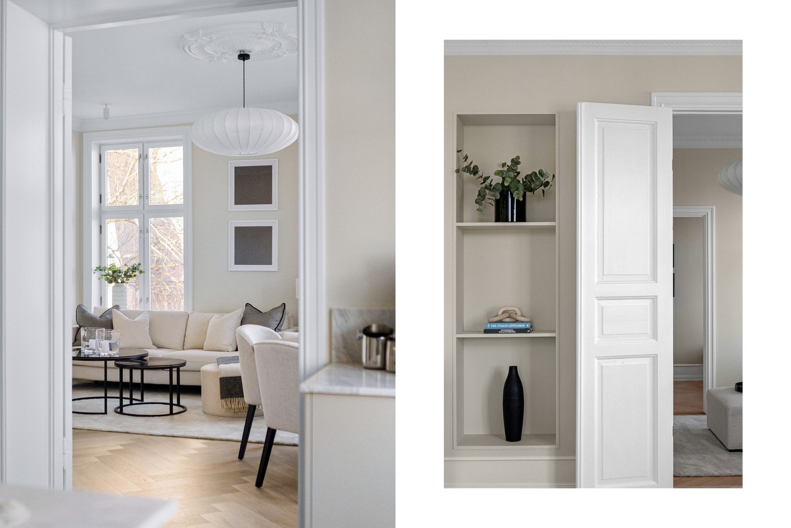 Vakre, doble fløydører og spesialtilpassede nisjer. Galleribilde