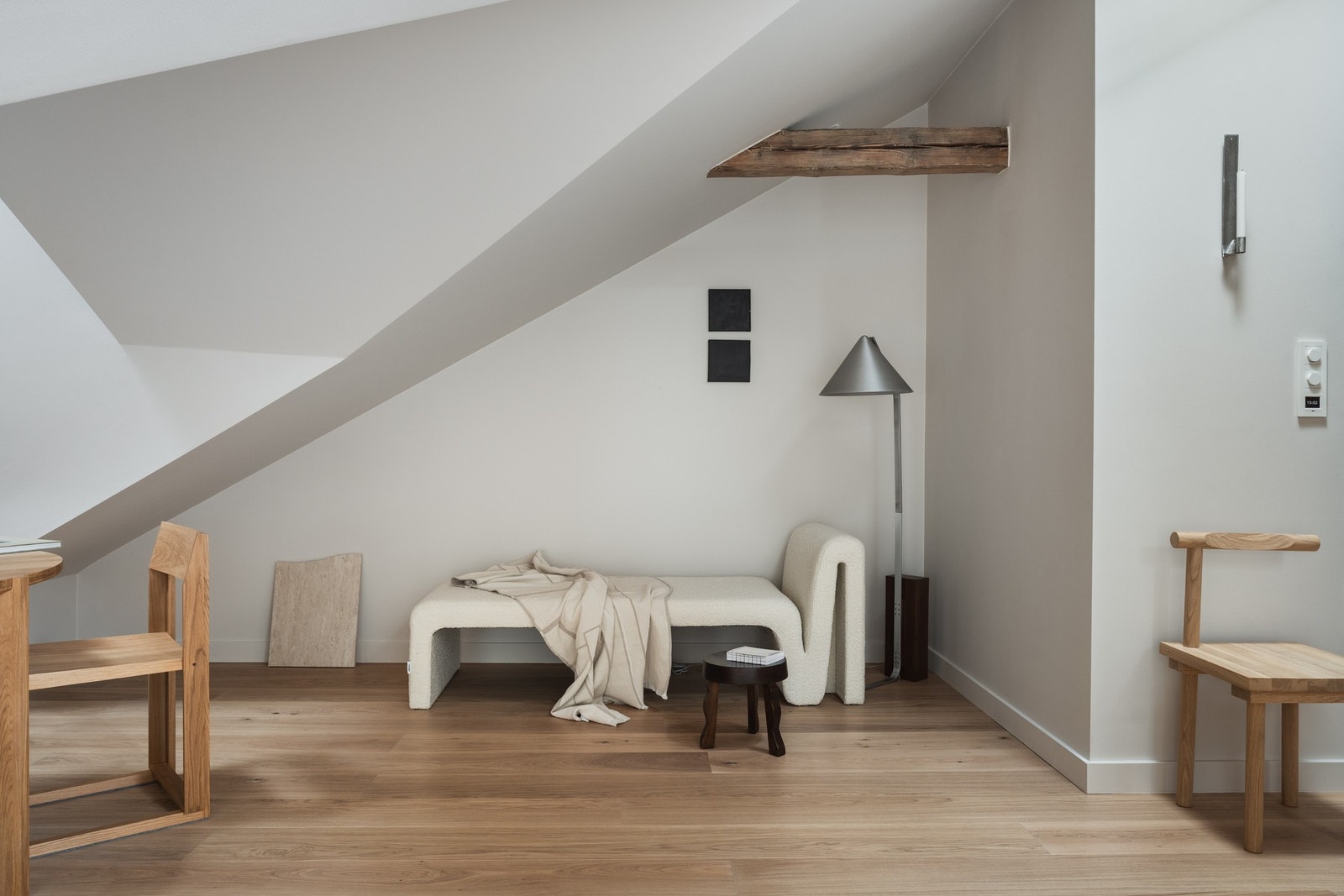 Et fleksibelt areal som kan innredes som en ekstra sittegruppe eller kontorplass. Galleribilde