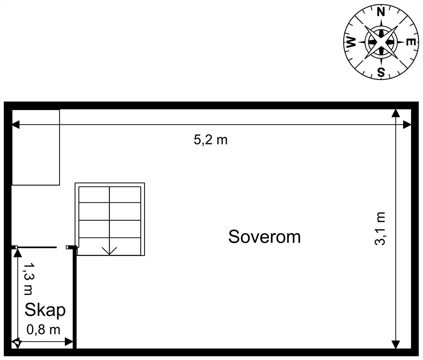 Plantegning 4. etasje Galleribilde