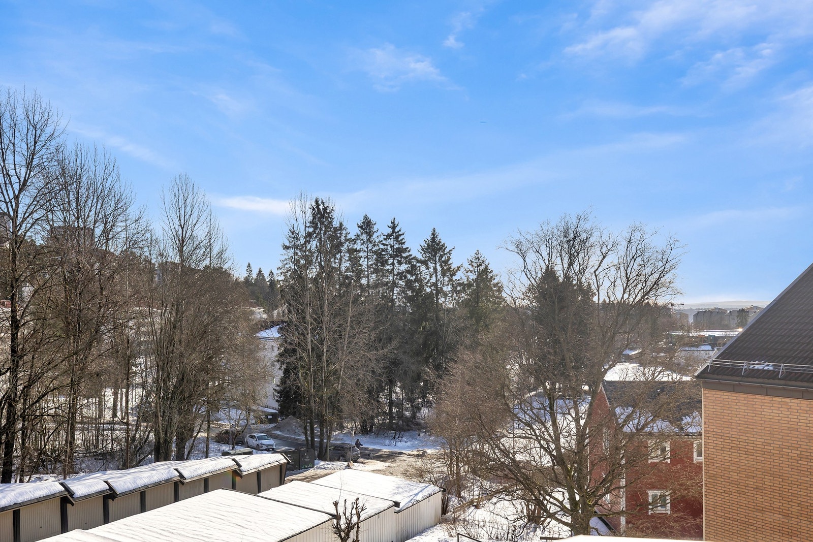 Utsyn fra balkong Galleribilde