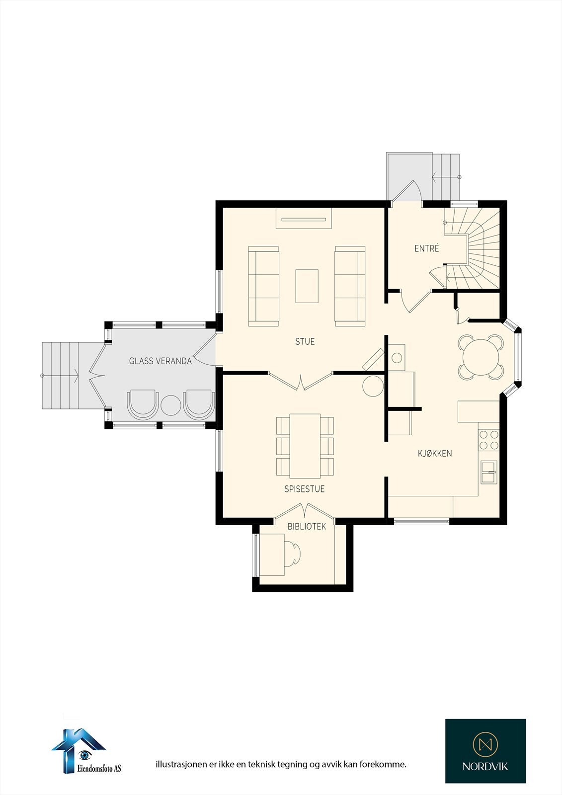 Planskisse 1. Etasje Galleribilde