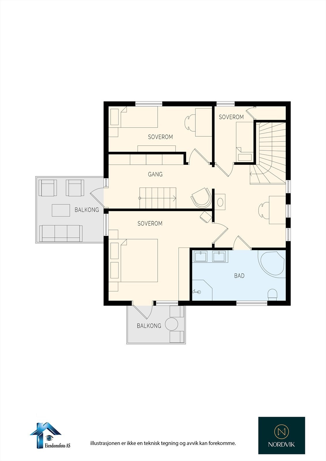 Planskisse 2. Etasje Galleribilde