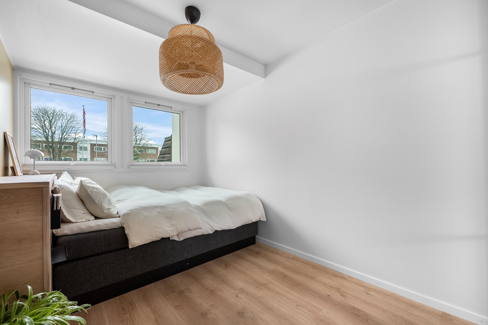 Soverommet har plass til seng og øvrig møblement. Galleribilde