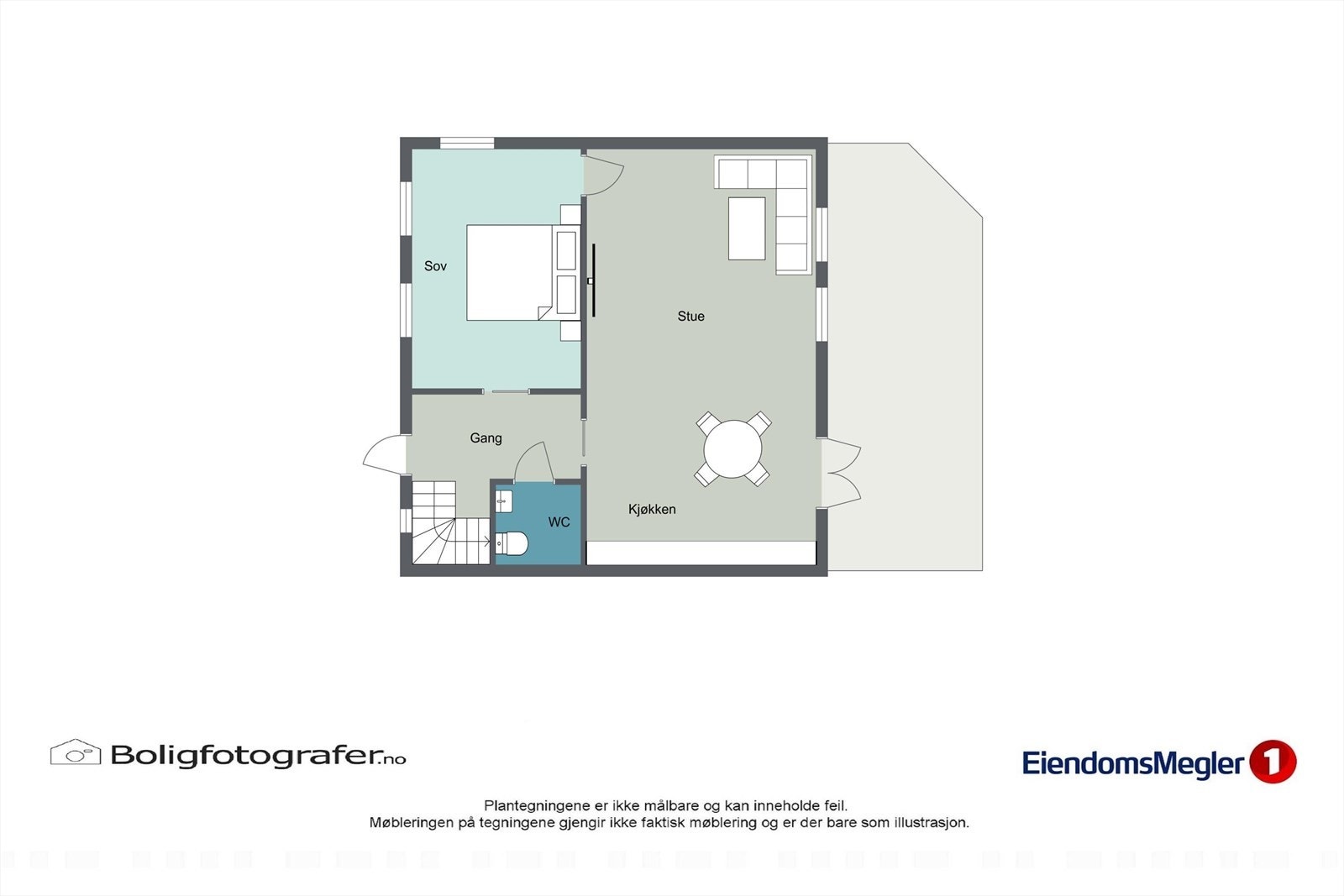 Plantegning 1. etg. Galleribilde