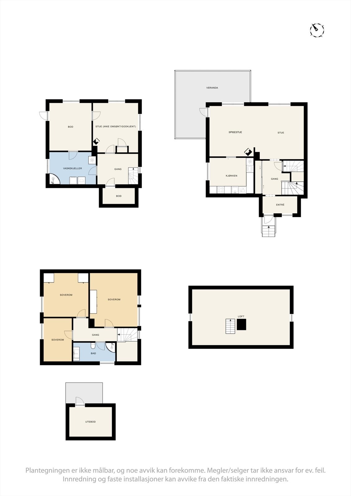 Planløsning alle plan. Galleribilde