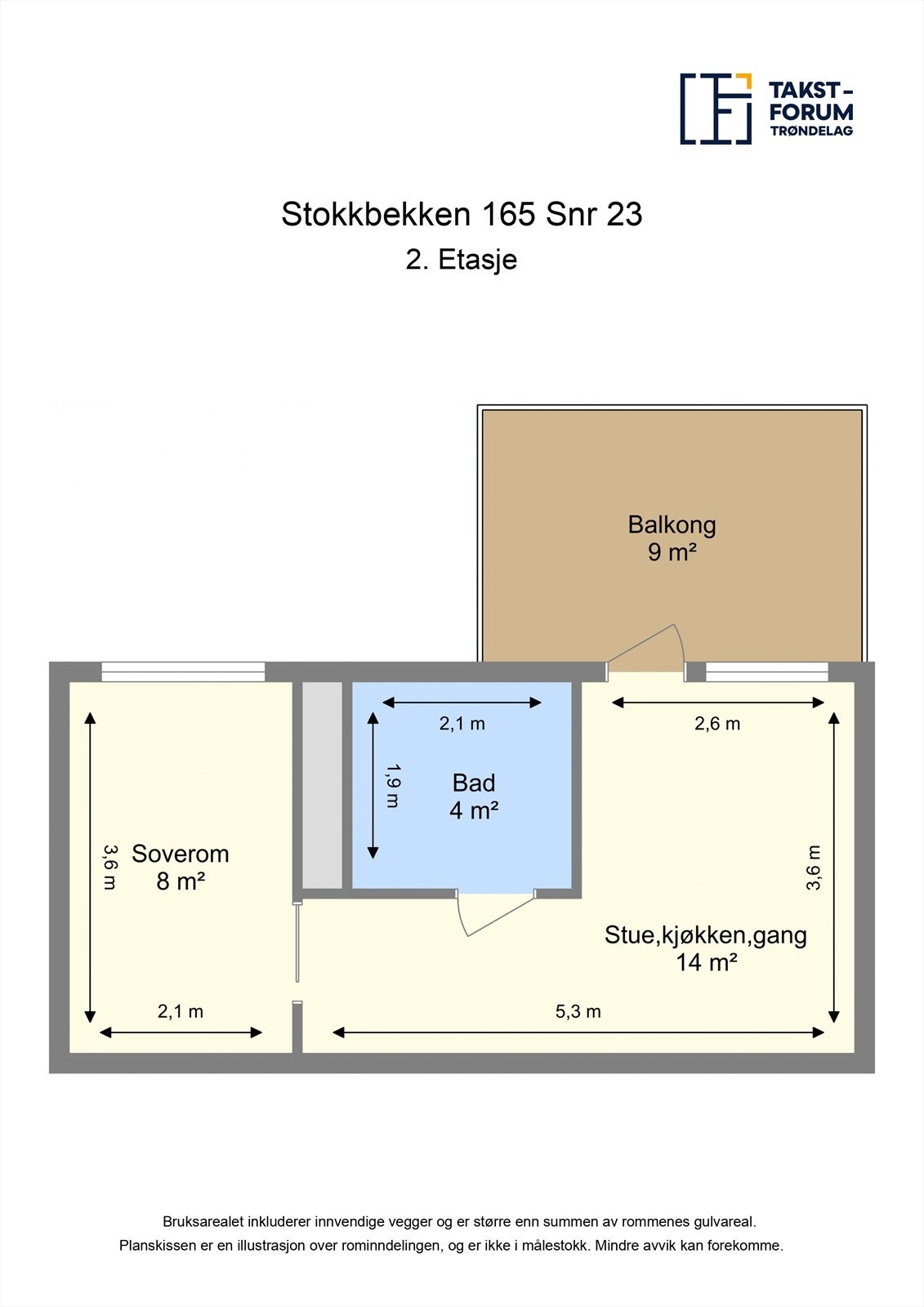 Ta en titt på planskissen og gjør deg kjent med romfordelingen! Galleribilde