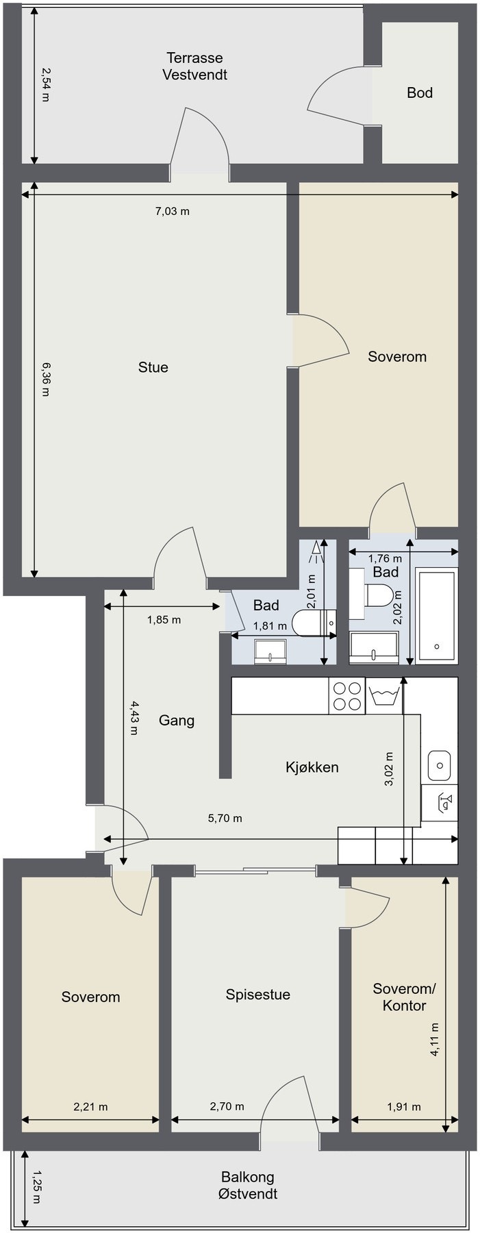 Plantegning Galleribilde