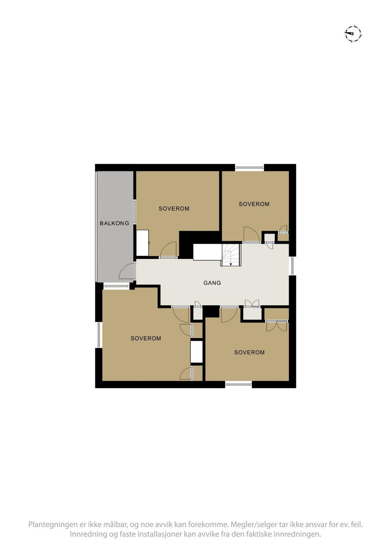 Planskisse over loftet. Galleribilde