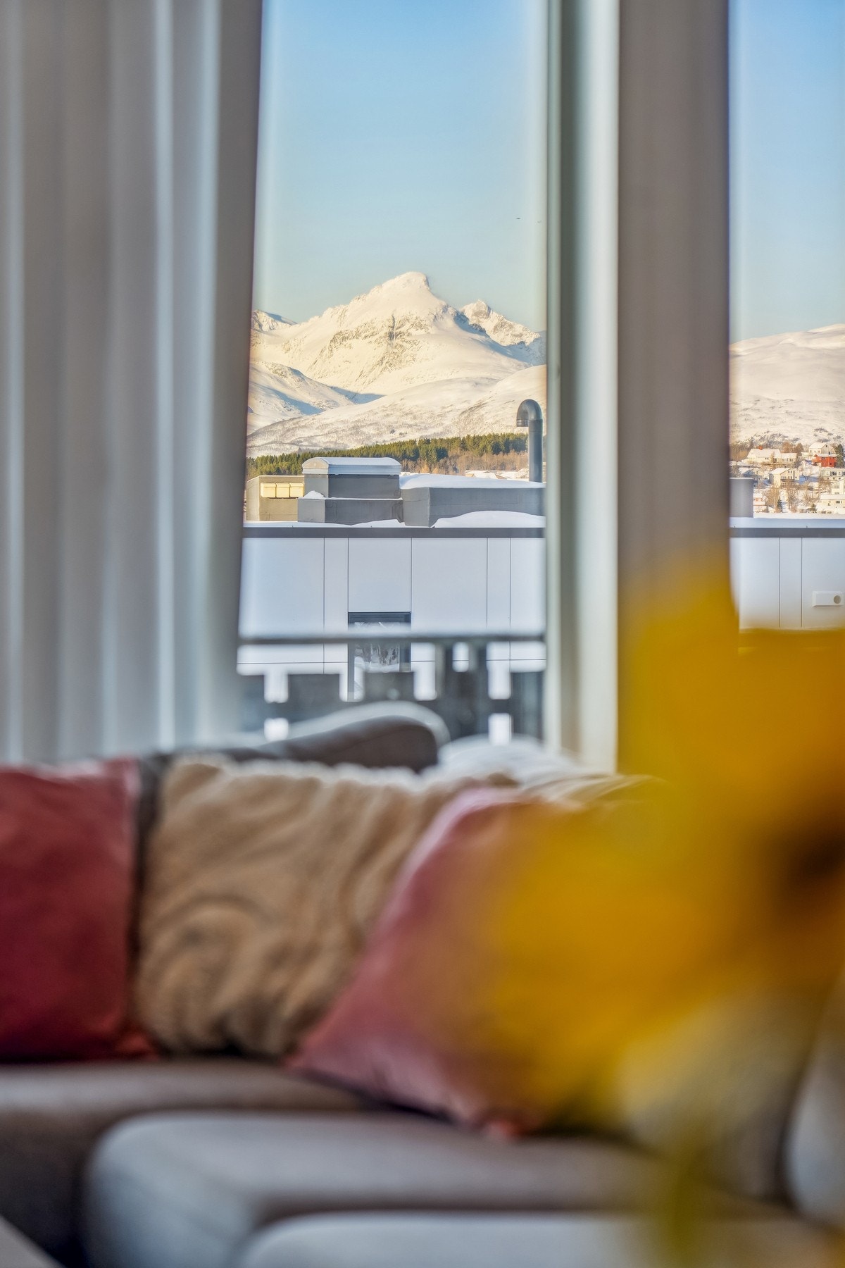 Utsikt fra sofakroken Galleribilde