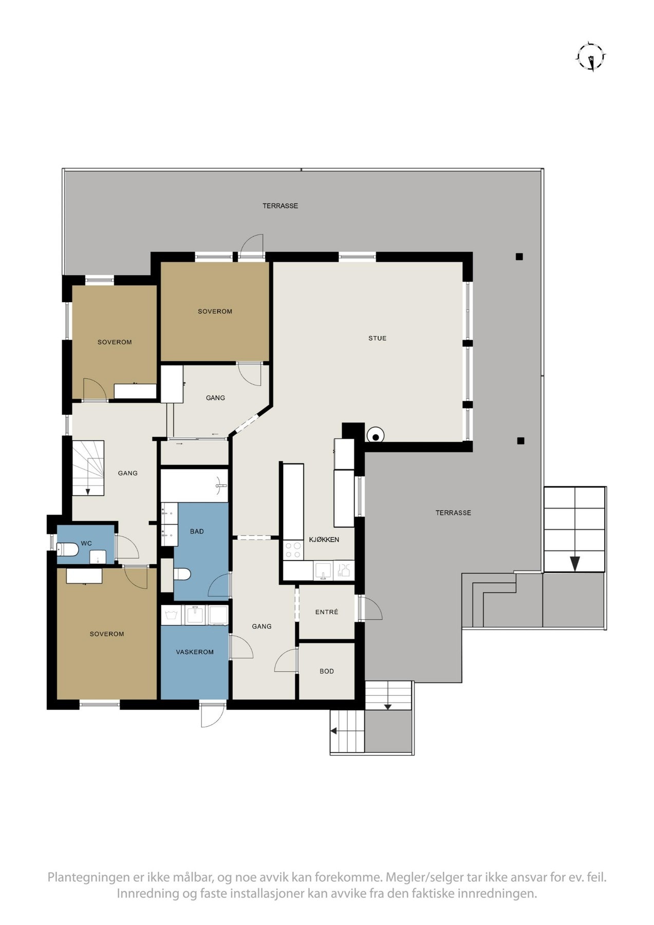 Planskisse hovedplan Galleribilde