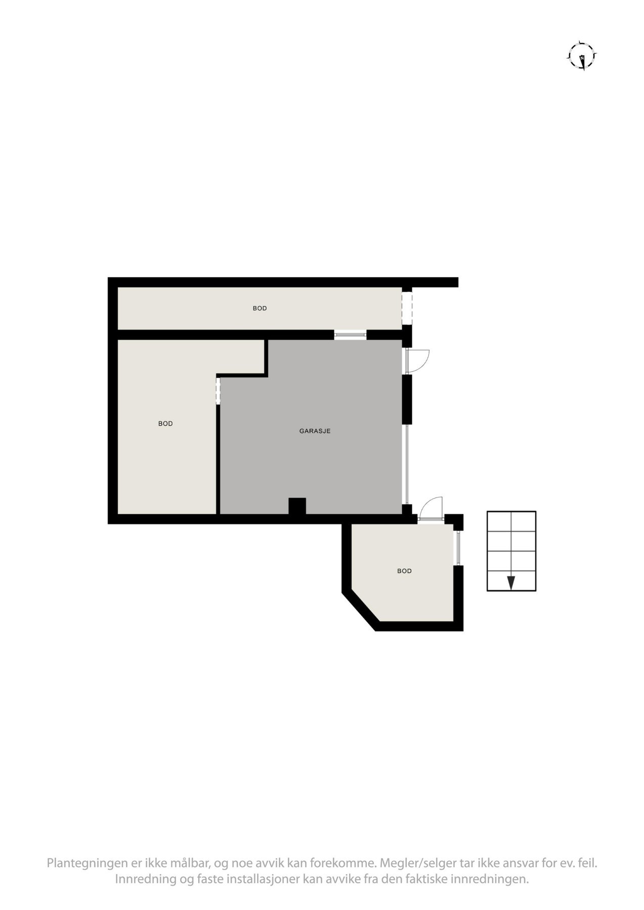 Planskisse over garasje Galleribilde