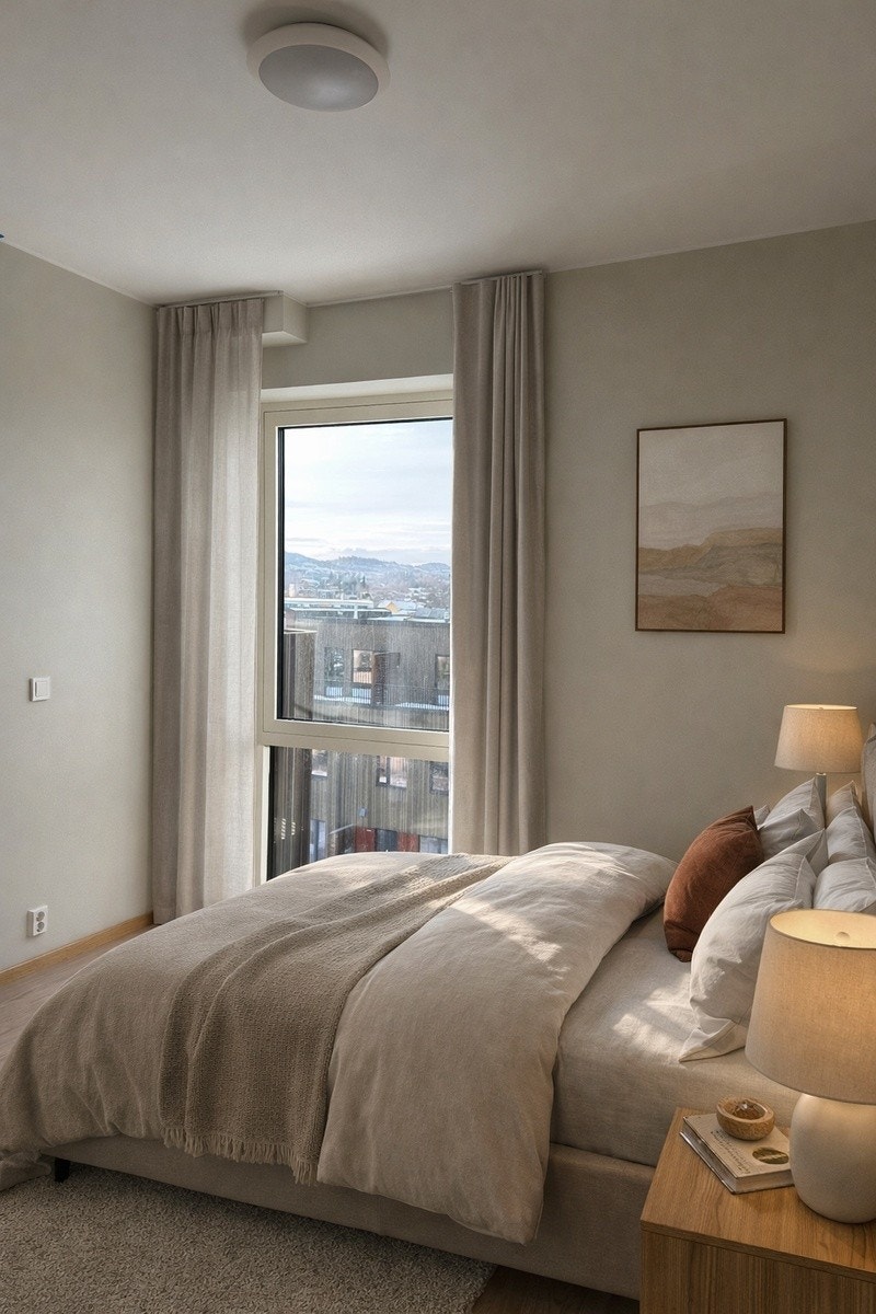 Illustrasjonsbilde: Rommet er digitalt møblert for å vise potensialet. Galleribilde