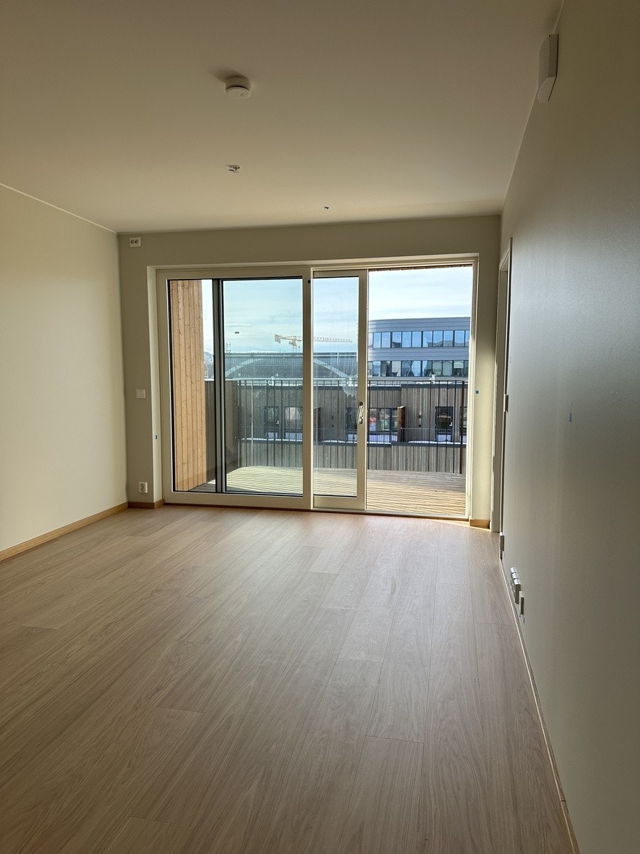 Lys stue med utsikt Galleribilde