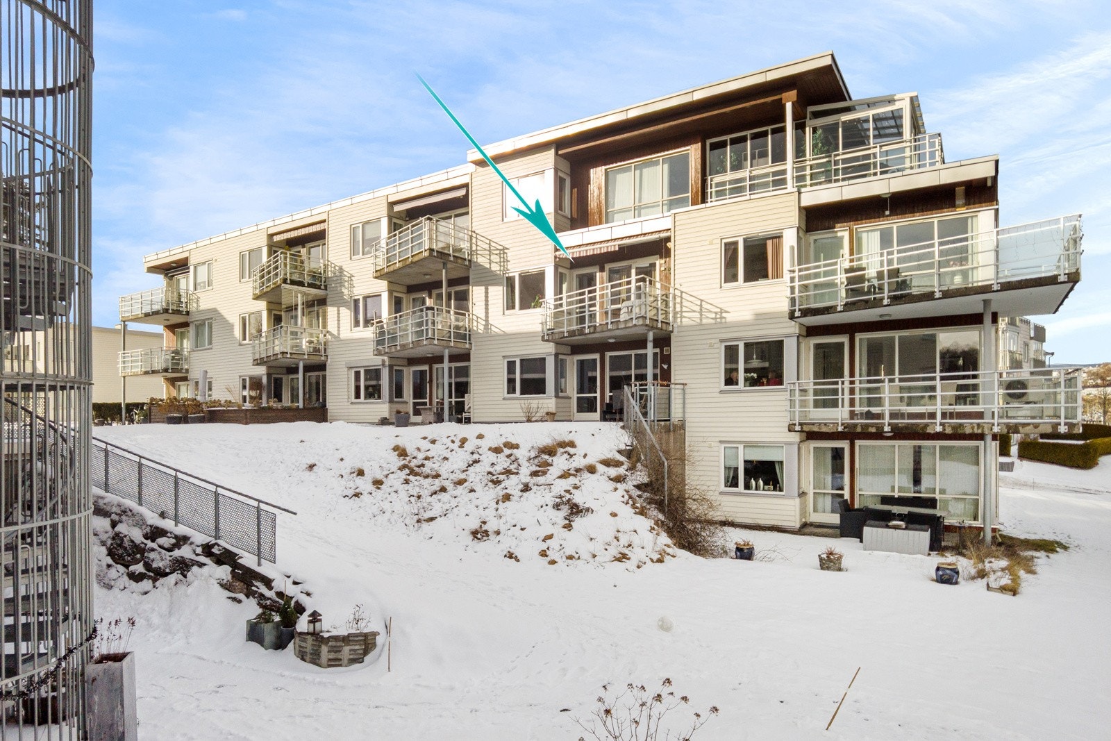 Leiligheten ligger i nest øverste etasje. Galleribilde