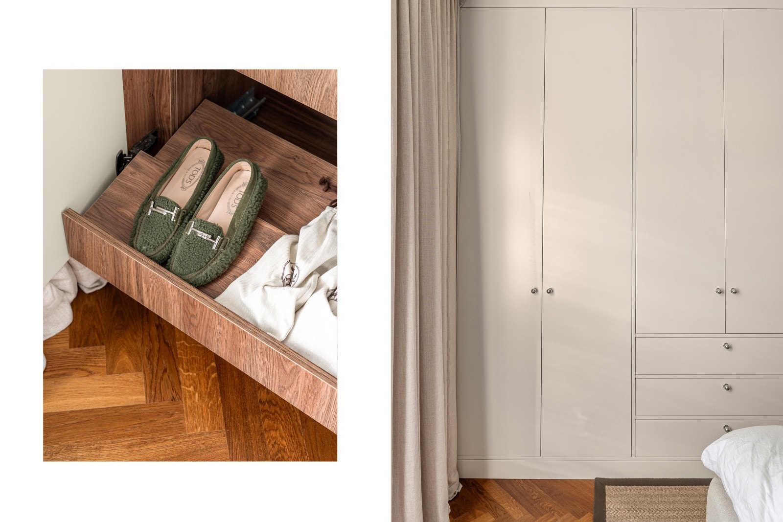 Plassbygd garderobe. Galleribilde