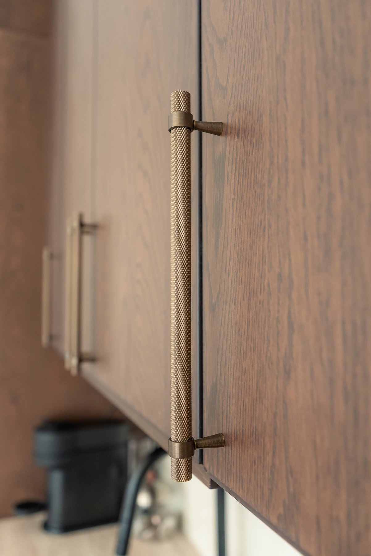 Knurled Brass håndtak. Galleribilde