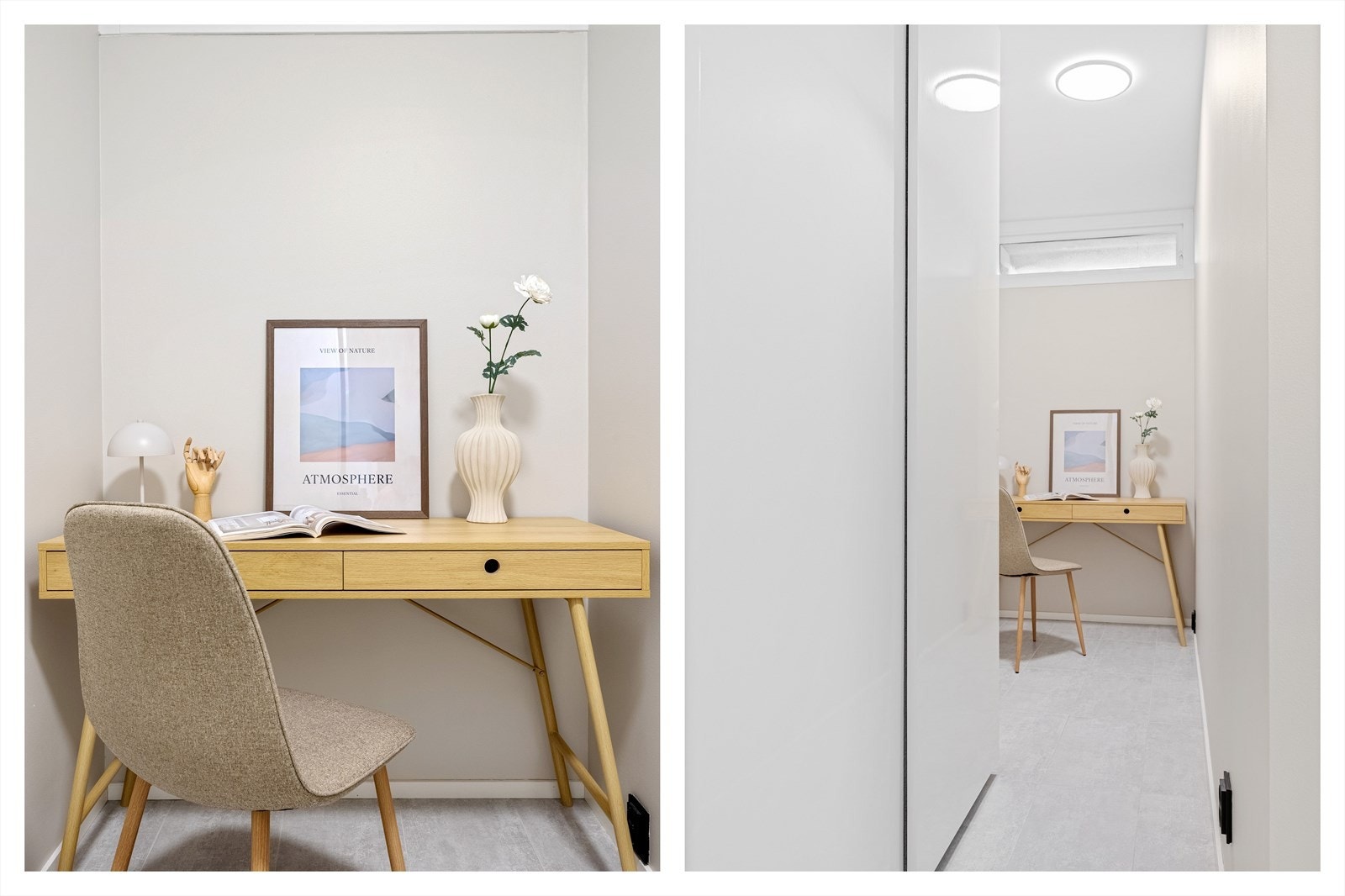 Her er det også tilrettelagt plass til skrivebord Galleribilde