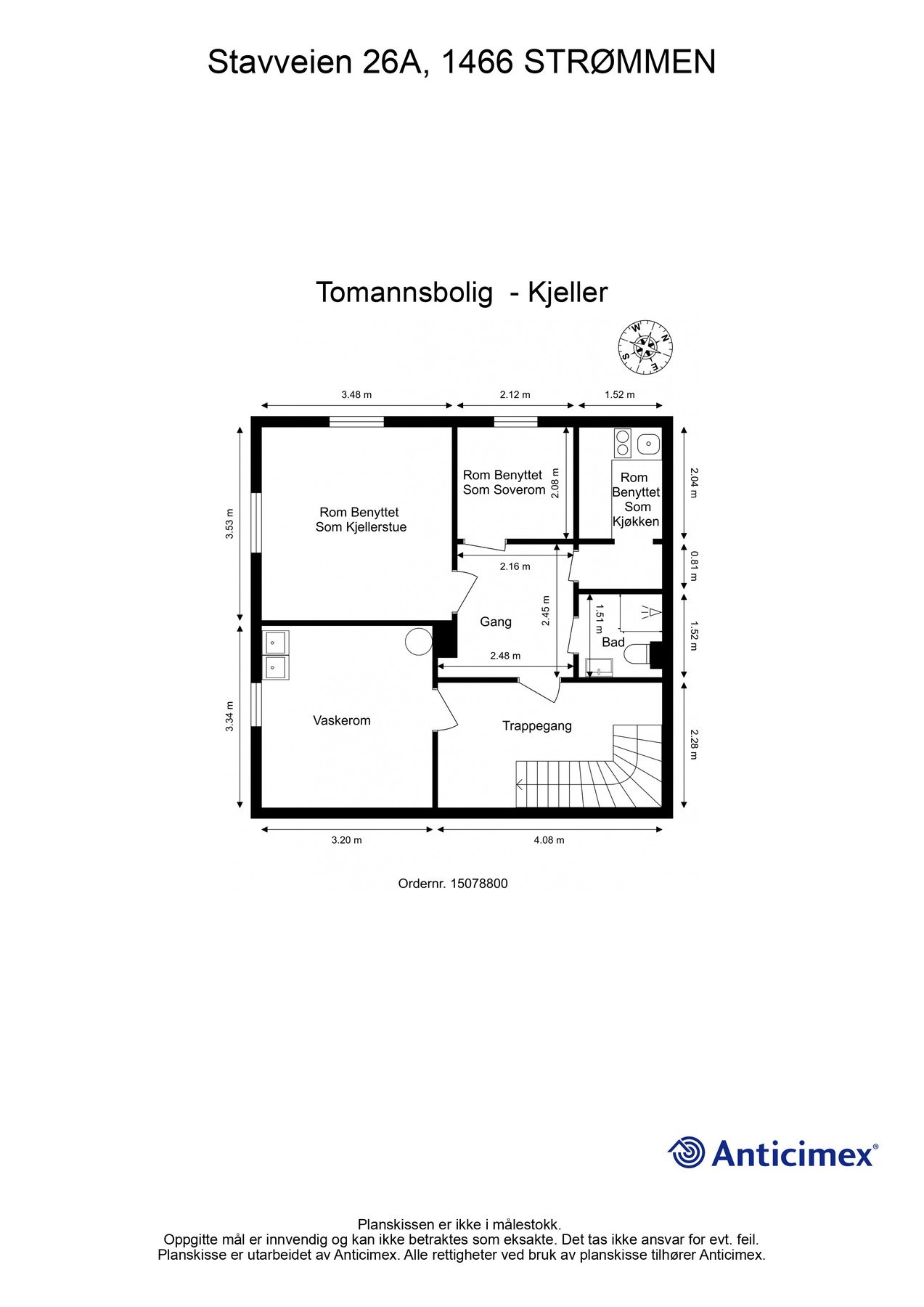 Plantegning kjeller Galleribilde