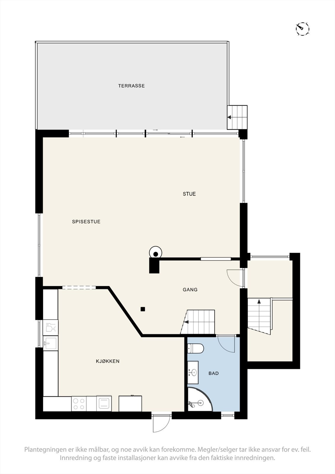 Plantegning 1. etasje. Galleribilde