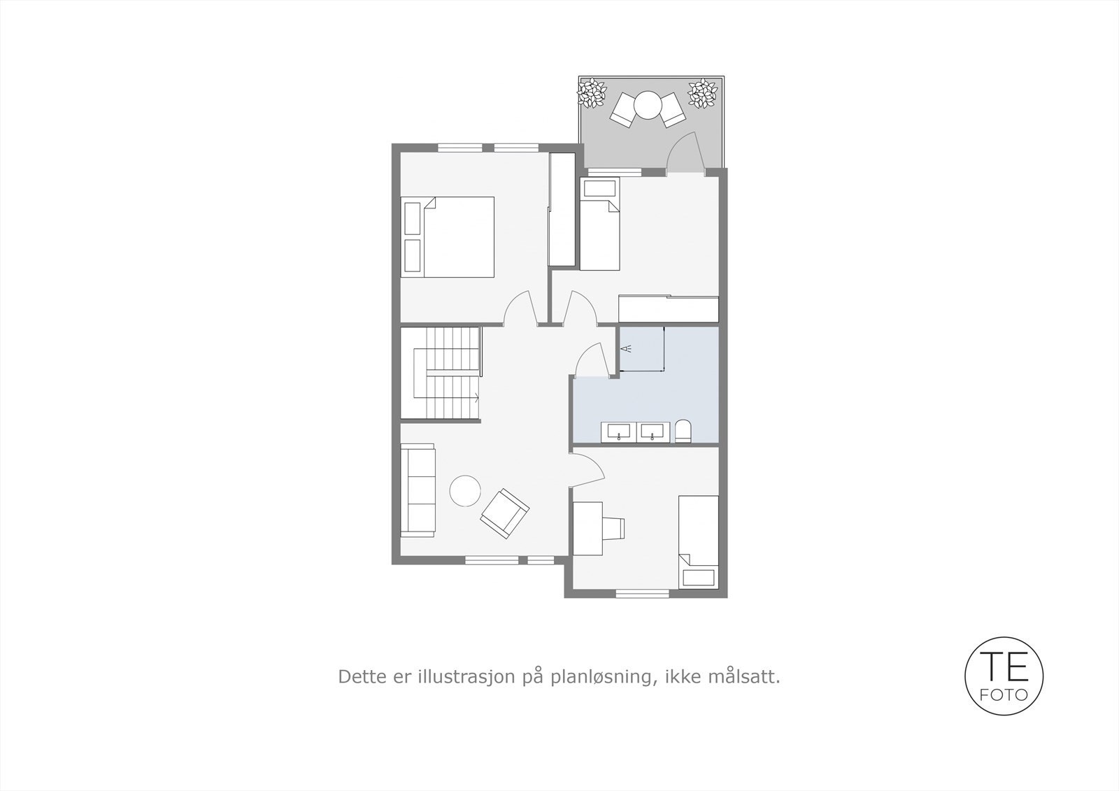 Plantegning 2. et. Galleribilde