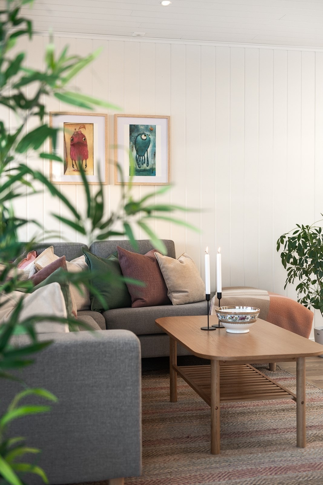 Gjennomgående lyse og behagelige farger skaper en god base for personlig innredning. Galleribilde