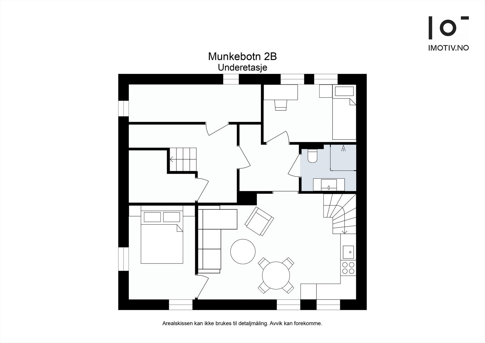 Plantegning - Underetasje. Galleribilde