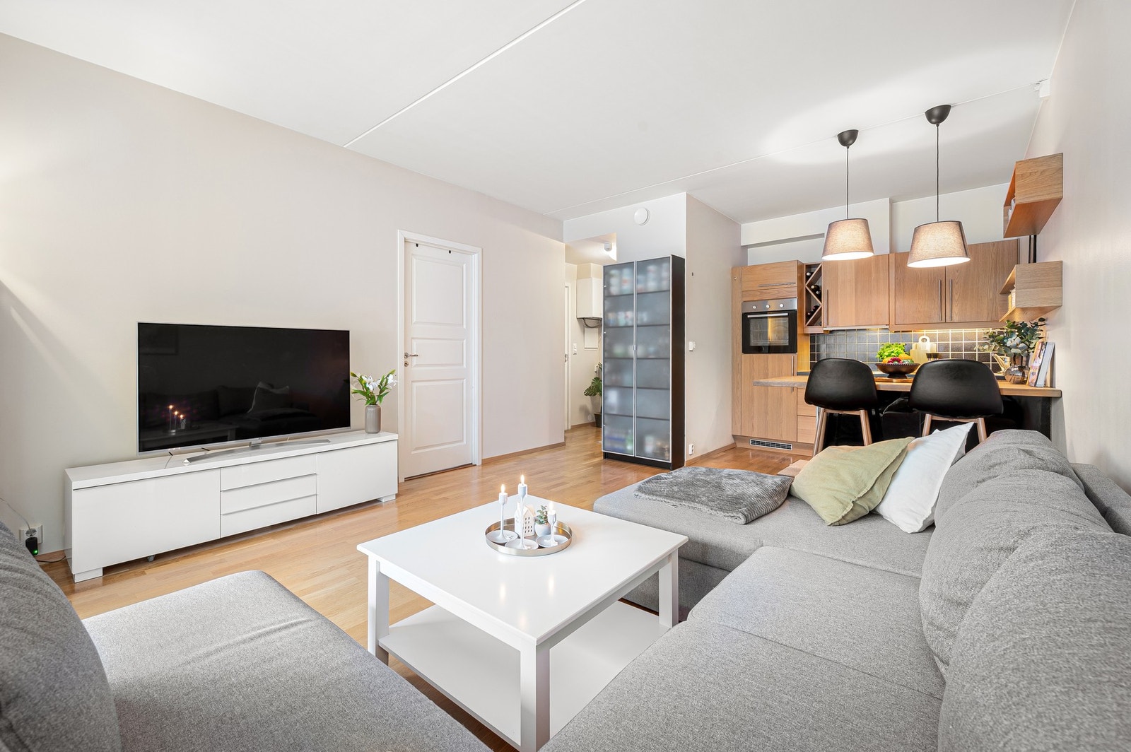 Leiligheten er fra 2006 og består av tidsriktige og fine materialvalg. Galleribilde