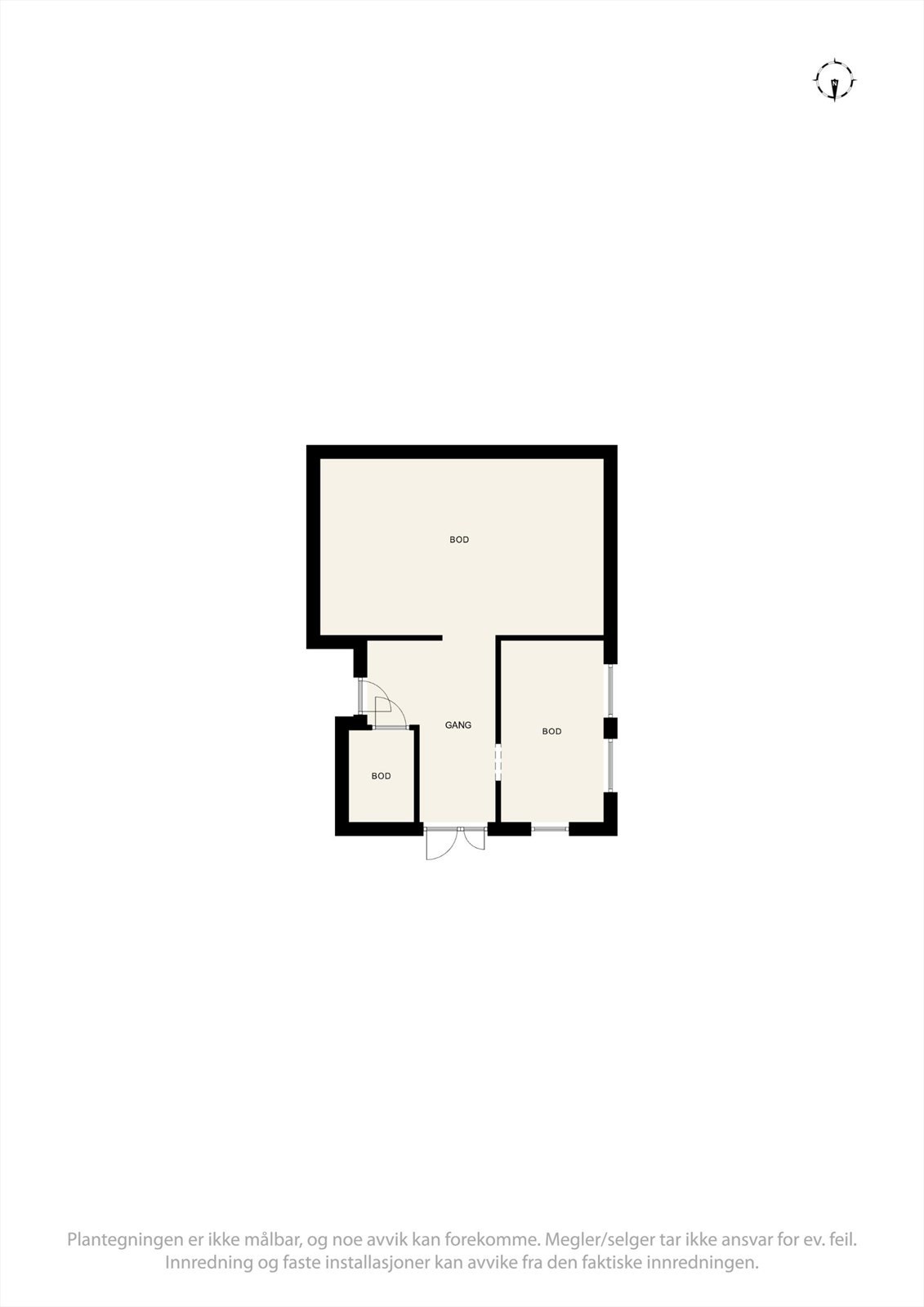 Plantegning av kjelleretasje. Galleribilde